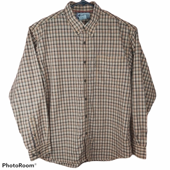 🍄3/50$🍄 COLUMBIA plaid button down shirt size large - Picture 6 of 9